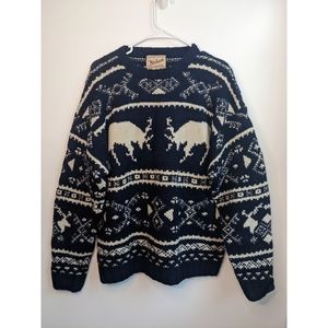 Woolrich Reindeer Wool Winter Sweater